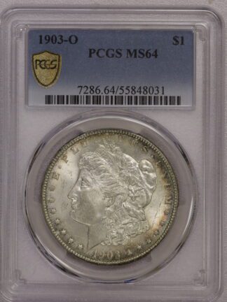 1903 O Morgan Dollar PCGS MS64 Light Toning