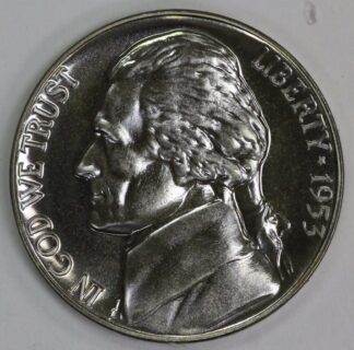 AUCTION  1953 Jefferson Nickel PROOF