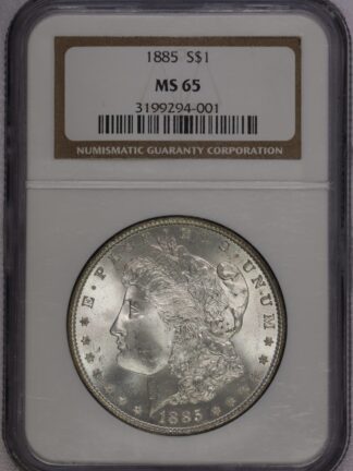 1885 Morgan Dollar NGC MS65