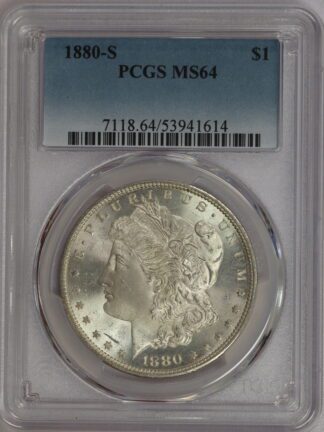 1880 S Morgan Dollar PCGS MS64