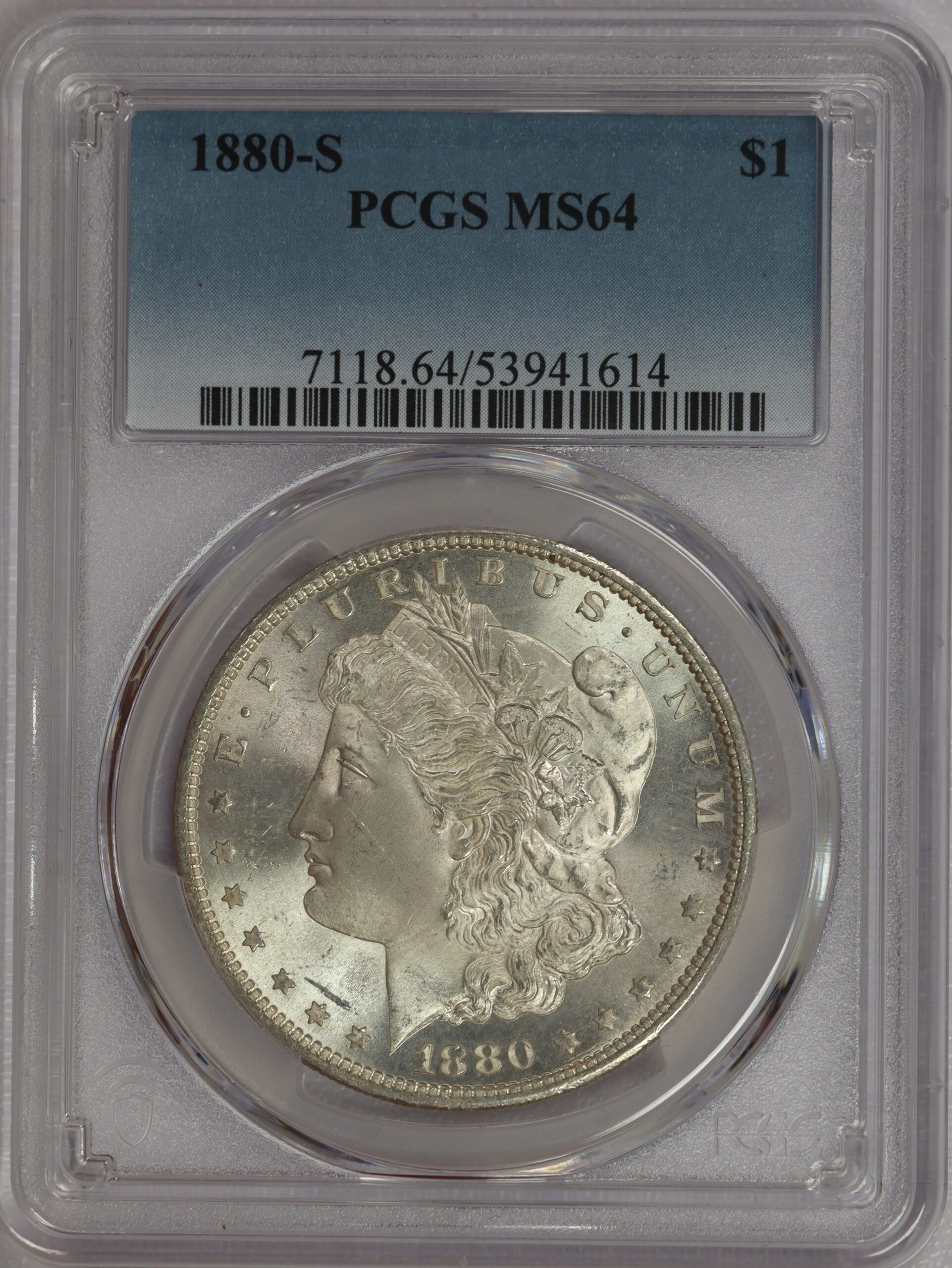 1880 S Morgan Dollar PCGS MS64