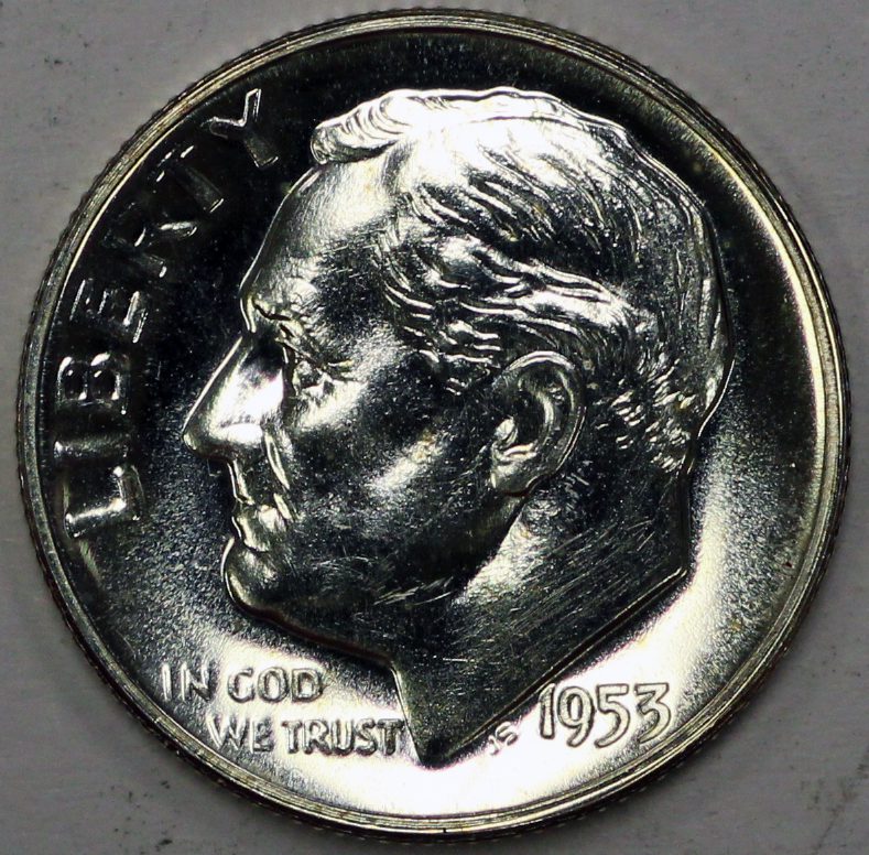Auction - 1953 Roosevelt Dime Proof