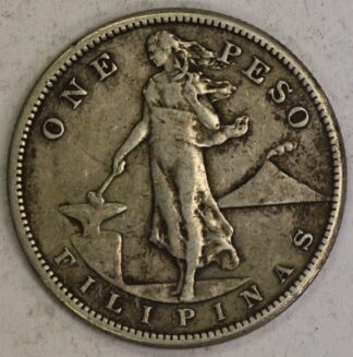 AUCTION- 1907-S Philippine Silver Peso