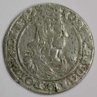 Auction - 1662 AT Poland 6 Groschen - Krakow Mint - Johann Casimir - Silver