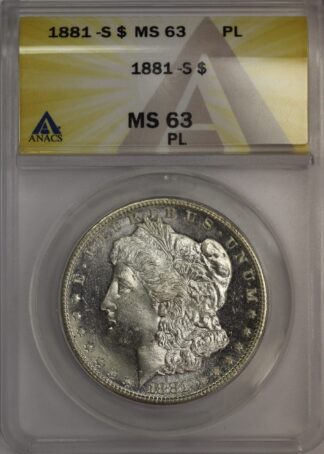 Auction - 1881 S Morgan Dollar MS63 PL ANACS