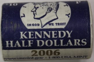 Auction - 2006 P Kennedy Half Roll Bank Wrapped Roll Of 20
