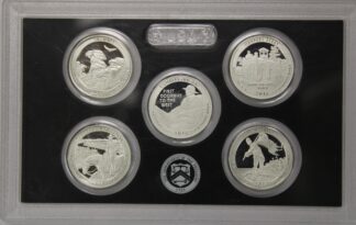 Auction - 2016 S America The Beautiful Quarters Proof Set No Box 5 Coins