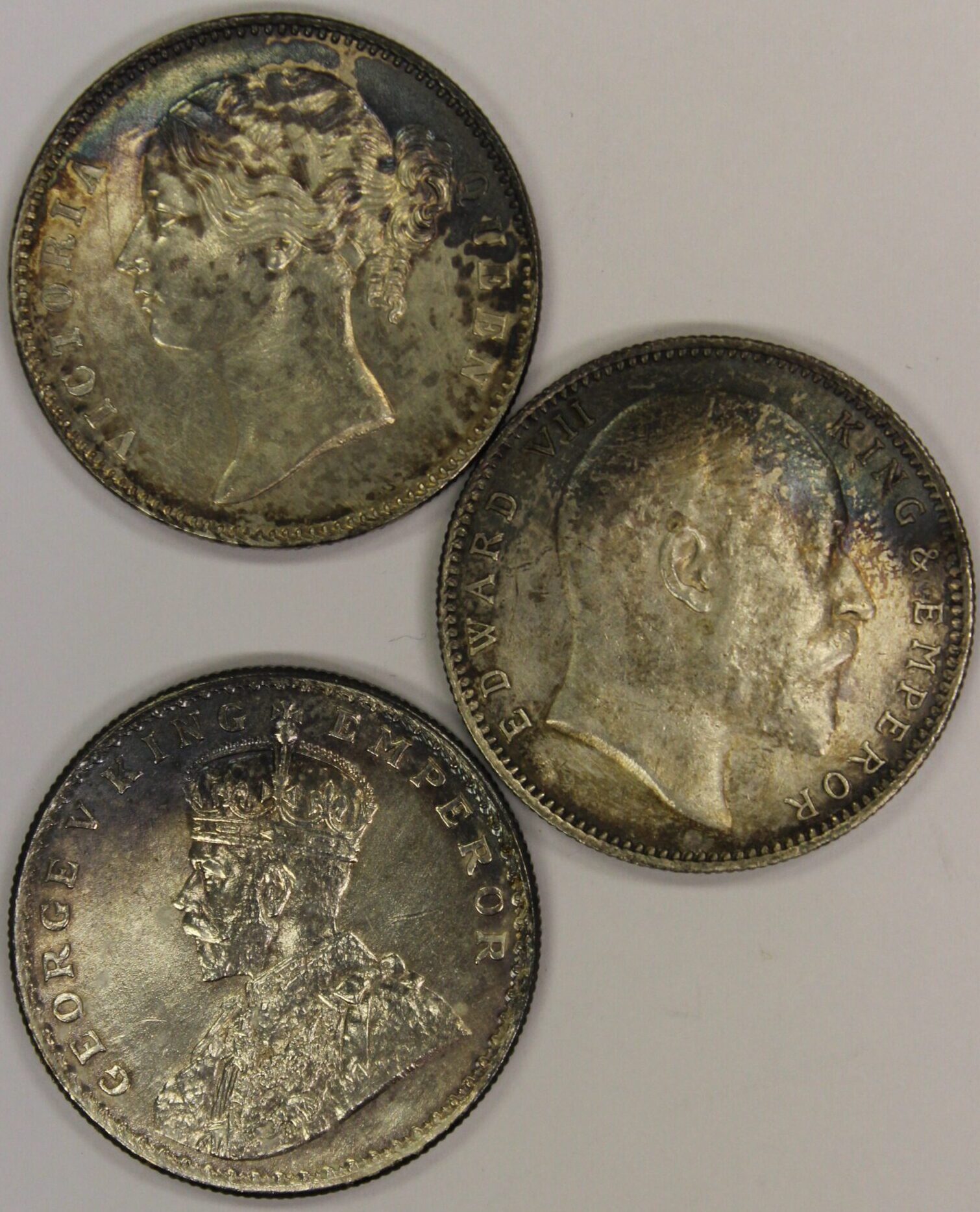3 Different British India Silver Rupee Coins 1840, 1905 & 1916 – Portsmouth  Coin & Currency Co