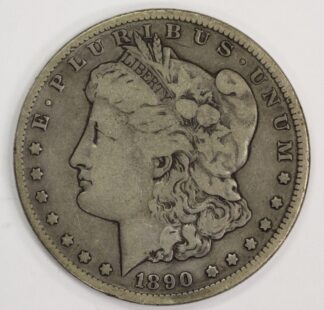 Auction - 1890 CC Morgan Silver Dollar - Cleaned
