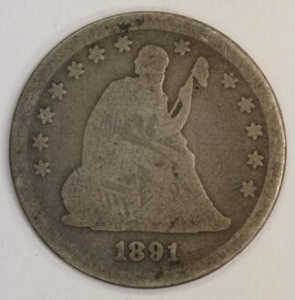 Auction - 1891 Seated Liberty Quarter