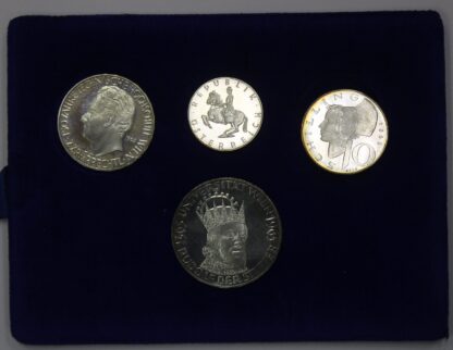 Auction – 1965 Austria Silver 4 Coin Proof Set – 600th Anniversary