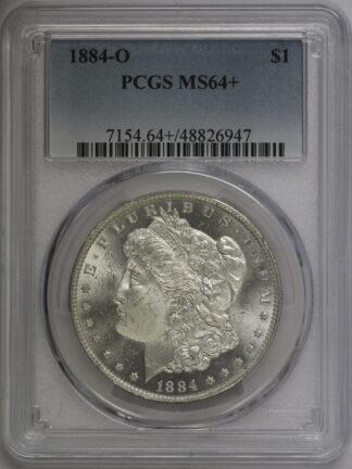 1884 O Morgan Dollar PCGS MS64+