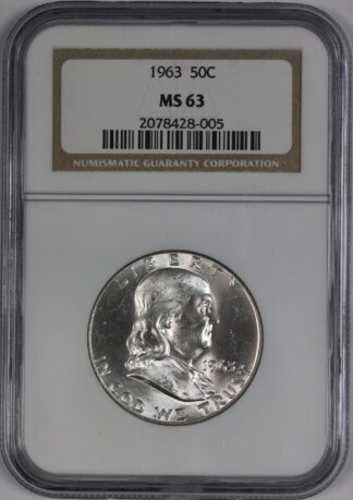 1963 Franklin Half Dollar NGC MS63