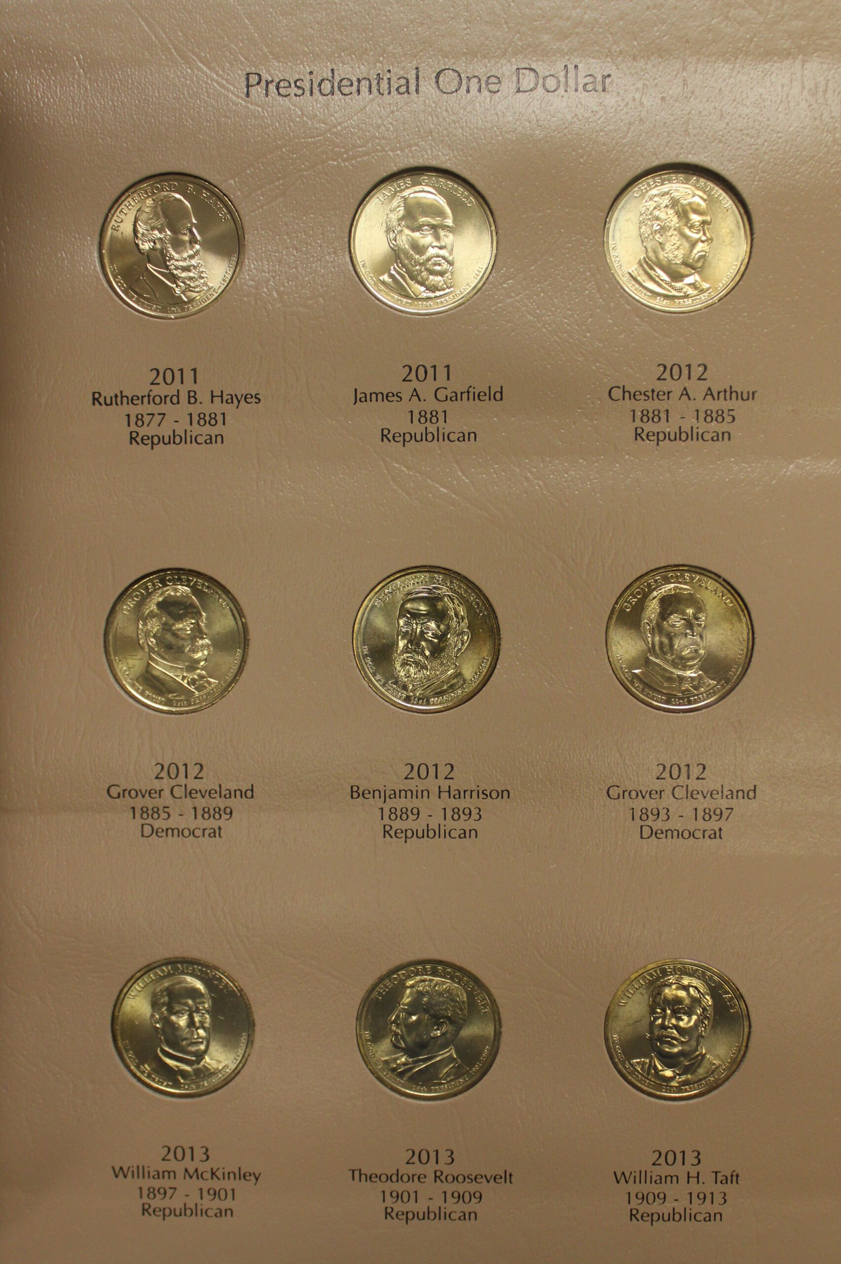 2007 to 2020 P Presidential Dollar Collection 40 Coins In Dansco Album W/ Portrait Inserts - Image 3