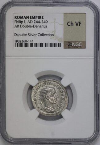 Auction - 244-249 AD Phillip I Roman Empire AR Double-Denarius Ch VF NGC