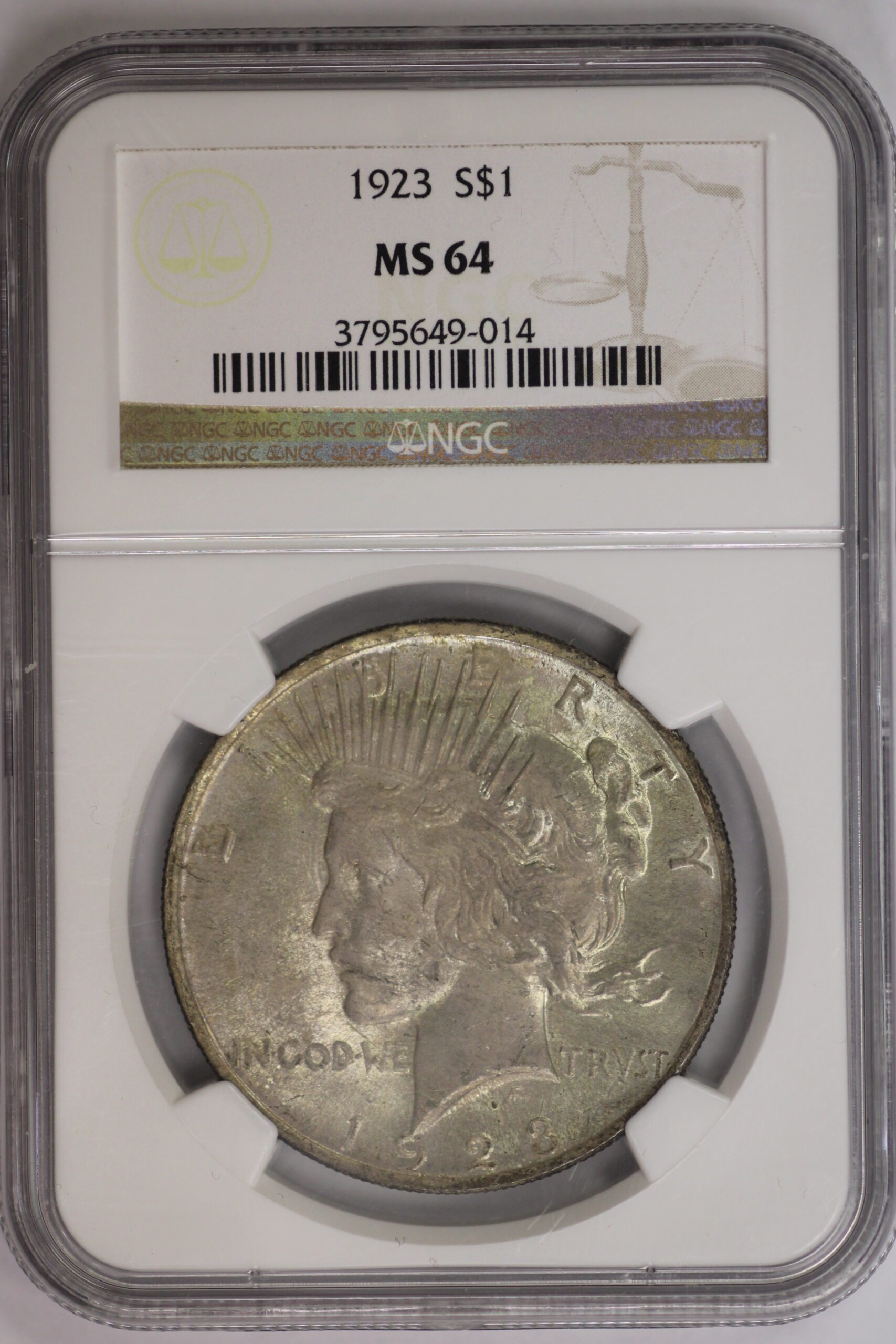 1923 アメリカ ピースダラー 銀貨 NGC MS64 アンティーク 古銭 1923 アメリカ ピースダラー 銀貨 NGC MS64 アンティーク 古銭 1923