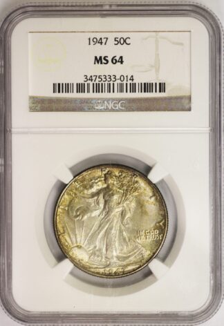 Auctions - 1947 Walking Half Dollar NGC MS64 Toned