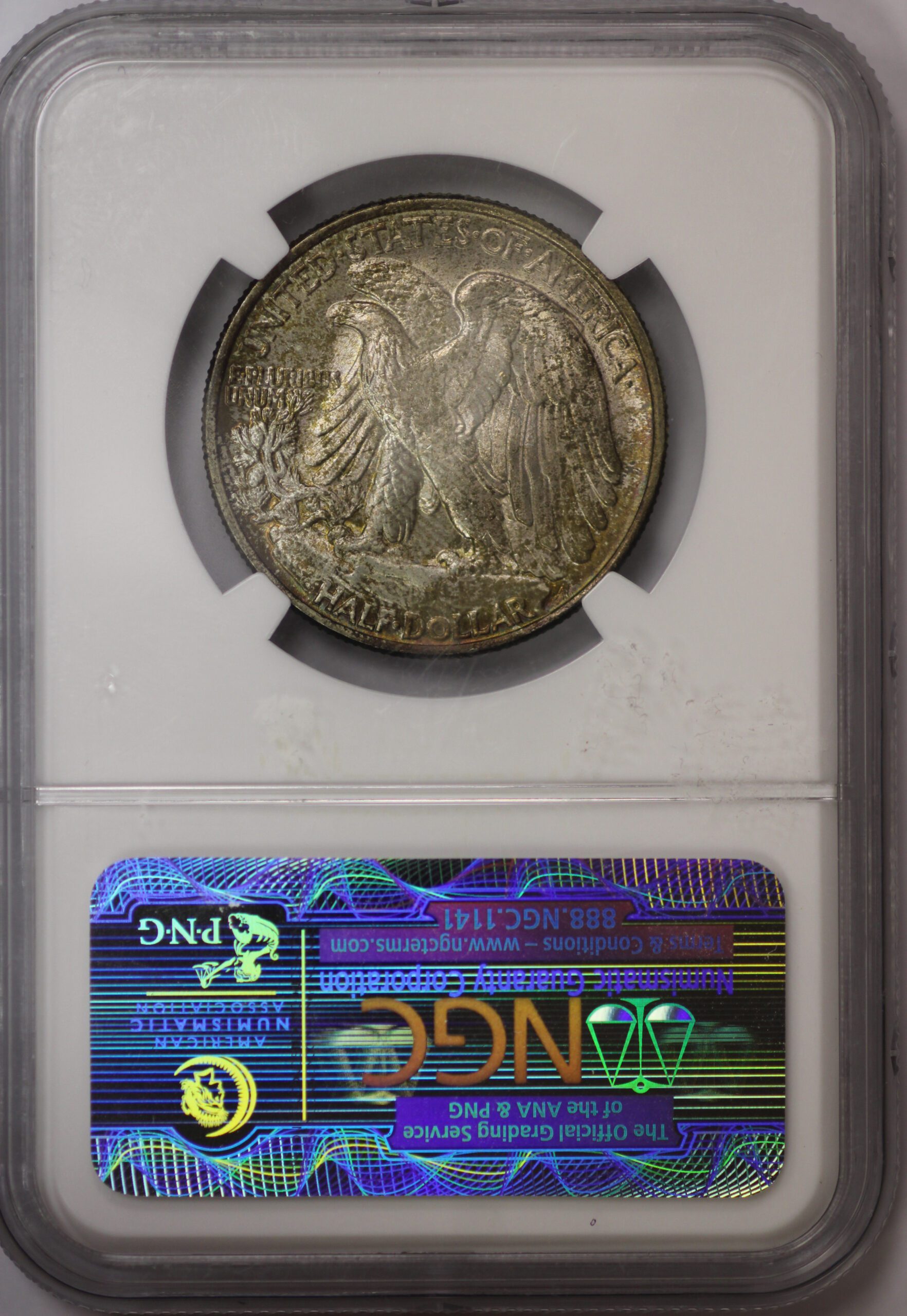 Auctions - 1947 Walking Half Dollar NGC MS64 Toned - Image 5