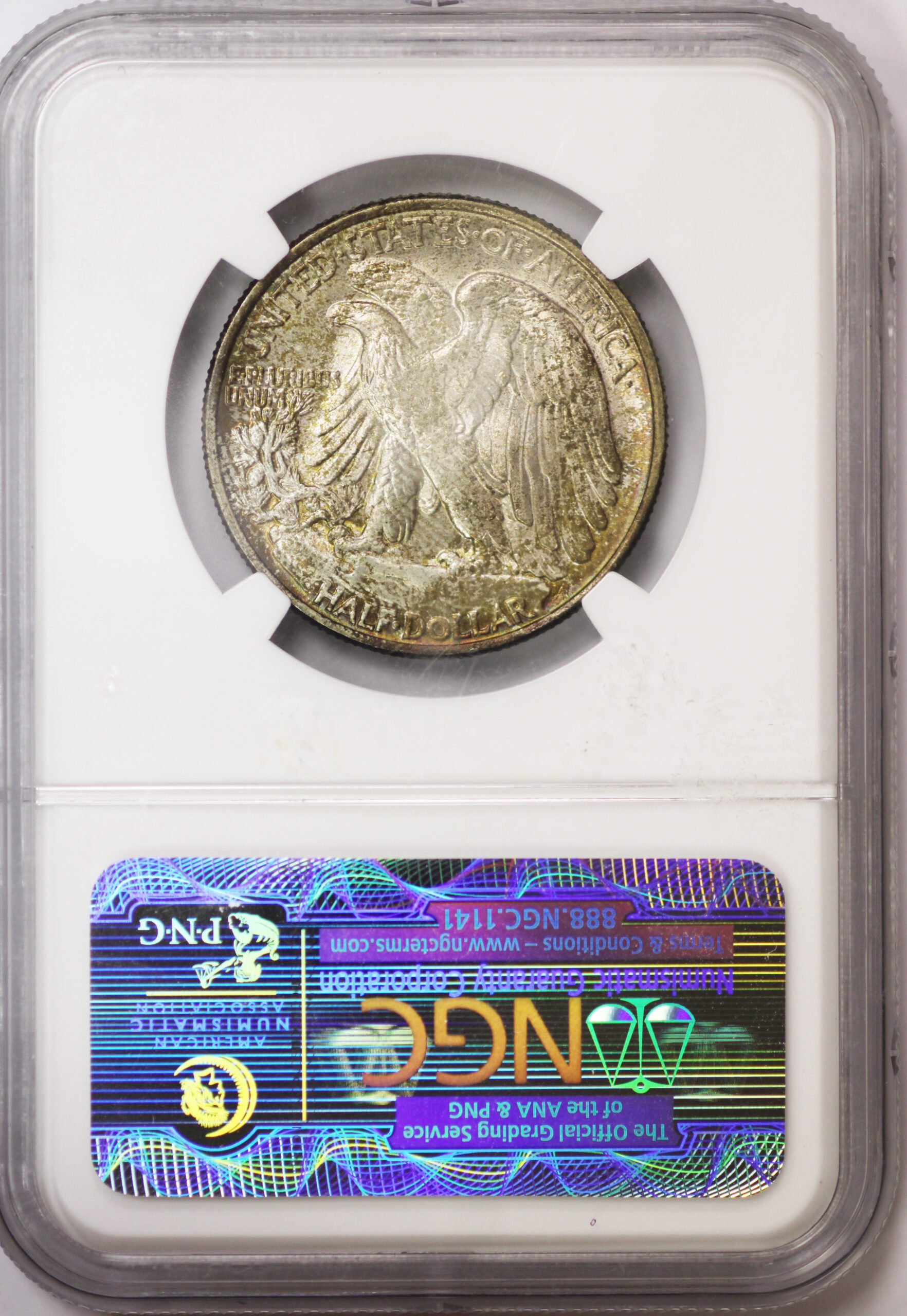 Auctions - 1947 Walking Half Dollar NGC MS64 Toned - Image 4