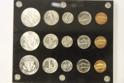 1964 (P) Proof Set & 1965 – 1966 SMS Sets – 15 Coins In Capital
