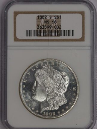 1882 S Morgan Dollar NGC MS66 363599-002