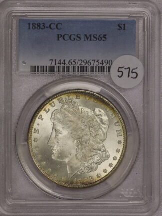 1883 CC Morgan Dollar PCGS MS65