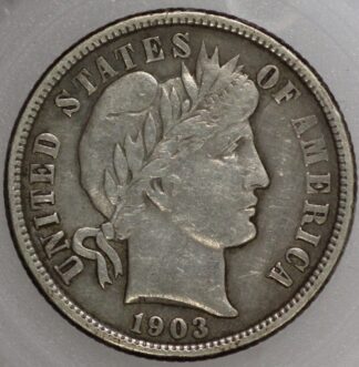 Auction – 1903 O Barber Dime Fine Cleaned