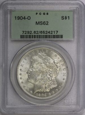 Auction - 1904 O Morgan Dollar MS62 Off White OGH PCGS