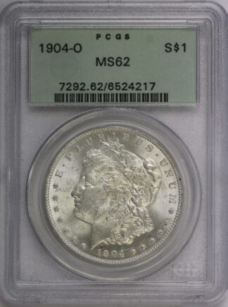 Auction - 1904 O Morgan Dollar MS62 Off White OGH PCGS