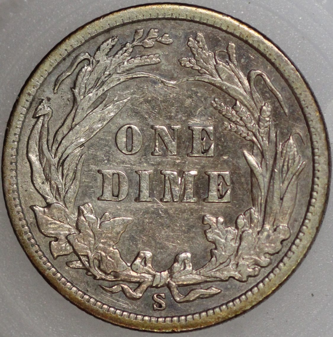 Auction – 1906 S Barber Dime Fine Cleaned - Image 3