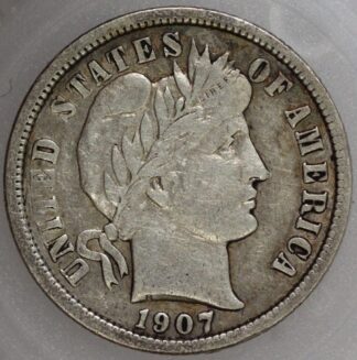 Auction – 1907 O Barber Dime Fine Cleaned