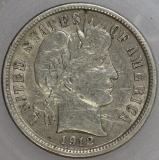 Auction – 1912 Barber Dime F15