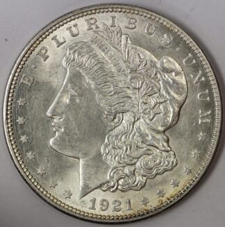 Auction - 1921 D Morgan Dollar UNC Cleaned