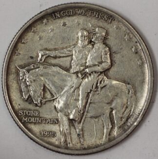 Auction - 1925 Stone Mountain Half Dollar Silver Commemorative