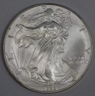 Auction - 1996 American Silver Eagle - Key Date - Toned/Spotted