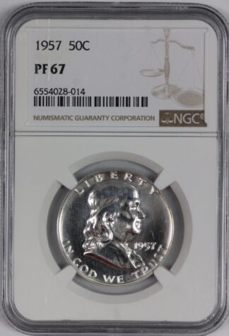 1957 Franklin Half Dollar NGC PF67