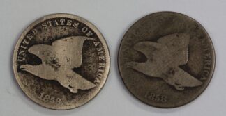 Auction 1858 Flying Eagle Cents - Large & Small Letter Varieties