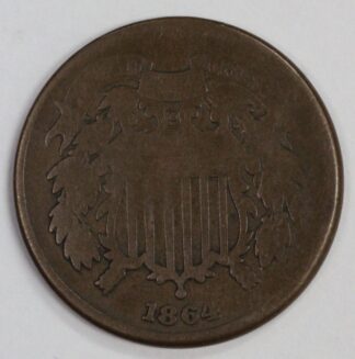Auction - 1864 Two Cent Piece - Large Motto Variety