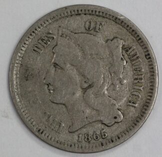 Auction - 1865 Three Cent Nickel