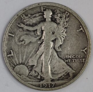 Auction - 1917 S Walking Liberty Half Dollar - Scratch
