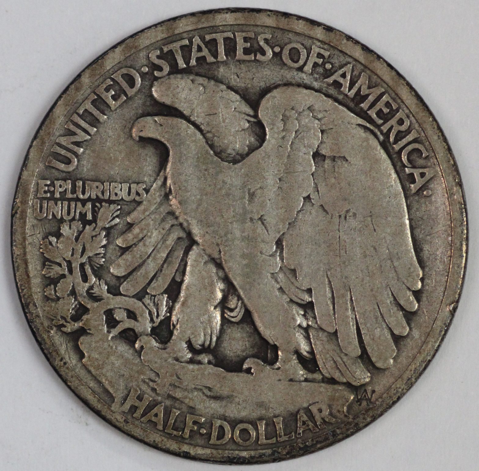 Auction - 1917 Walking Liberty Half - Cleaned - Image 2