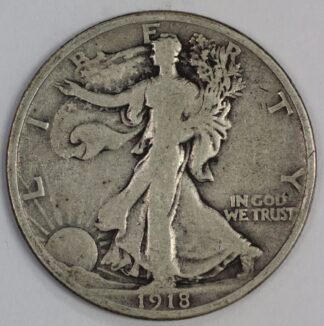 Auction - 1918 Walking Liberty Half Dollar