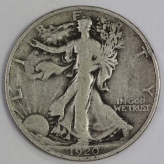 Auction - 1920 Walking Liberty Half Dollar