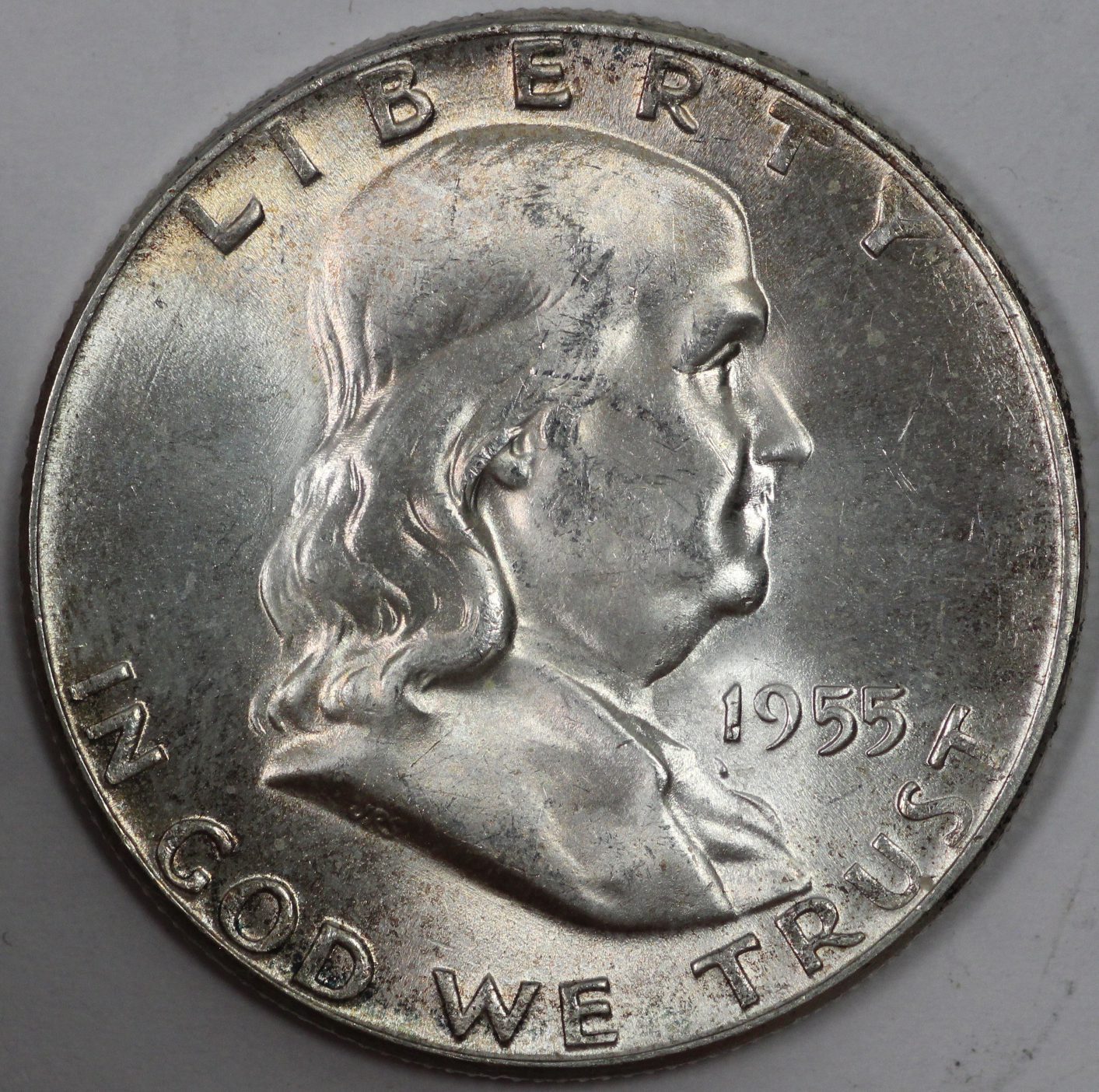 Auction – 1955 Franklin Half Dollar Bugs Bunny FS-401 UNC