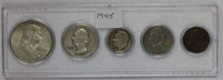 1948 Year Set Half Dollar, Quarter, Dime, Nickel & Cent Circulated