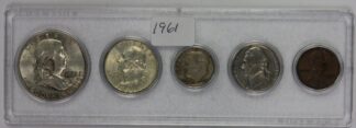 1961 Year Set Half Dollar, Quarter, Dime, Nickel & Cent Circulated