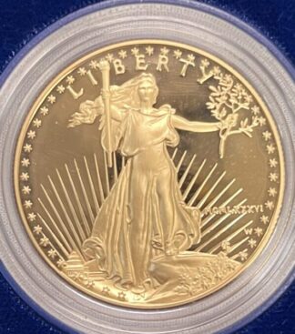 1986 W $50 Gold Eagle 1 oz Proof In Capsule No Box/COA