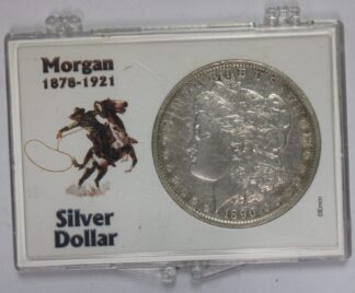 AUCTION 1890-O Morgan Dollar in Plastic Case
