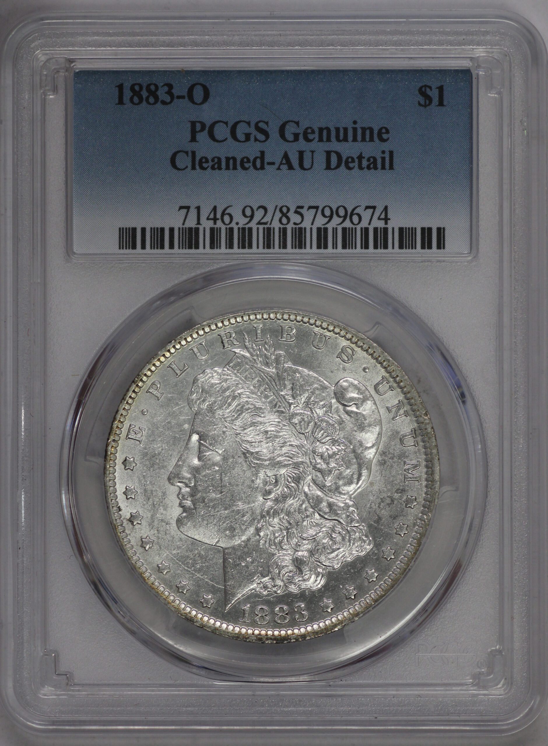 Auction - 1883 O Morgan Dollar Cleaned AU PCGS