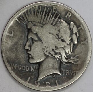 Auction - 1921 Peace Dollar Cleaned